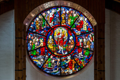 Rundfenster der St. Thomas-Kirche in Lübeck - Copyright: Olaf Malzahn