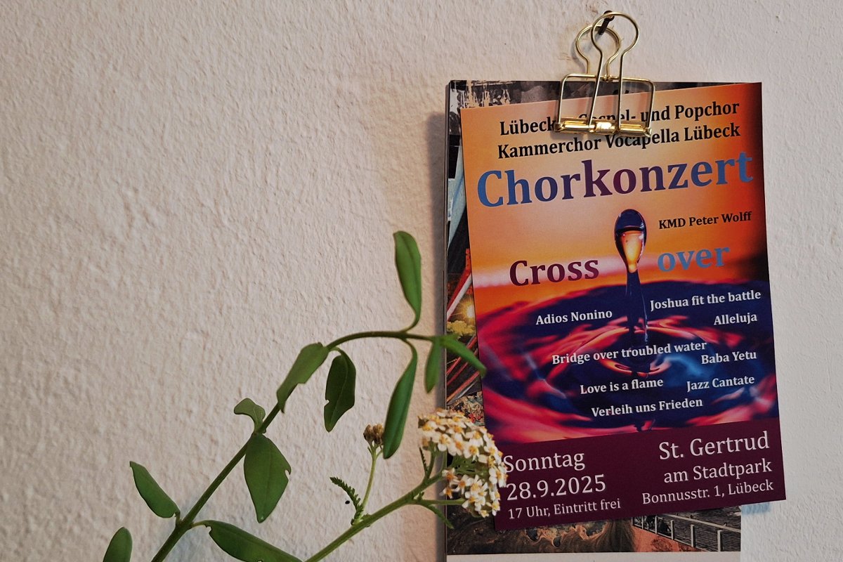 Crossover-Konzert am 28. September 2025 in der St. Gertrud-Kirche in Lübeck