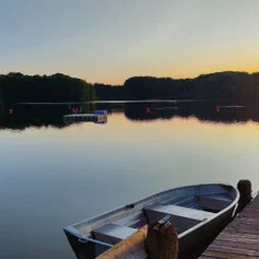 Blick auf den Kleinen See in Lübeck Eichholz